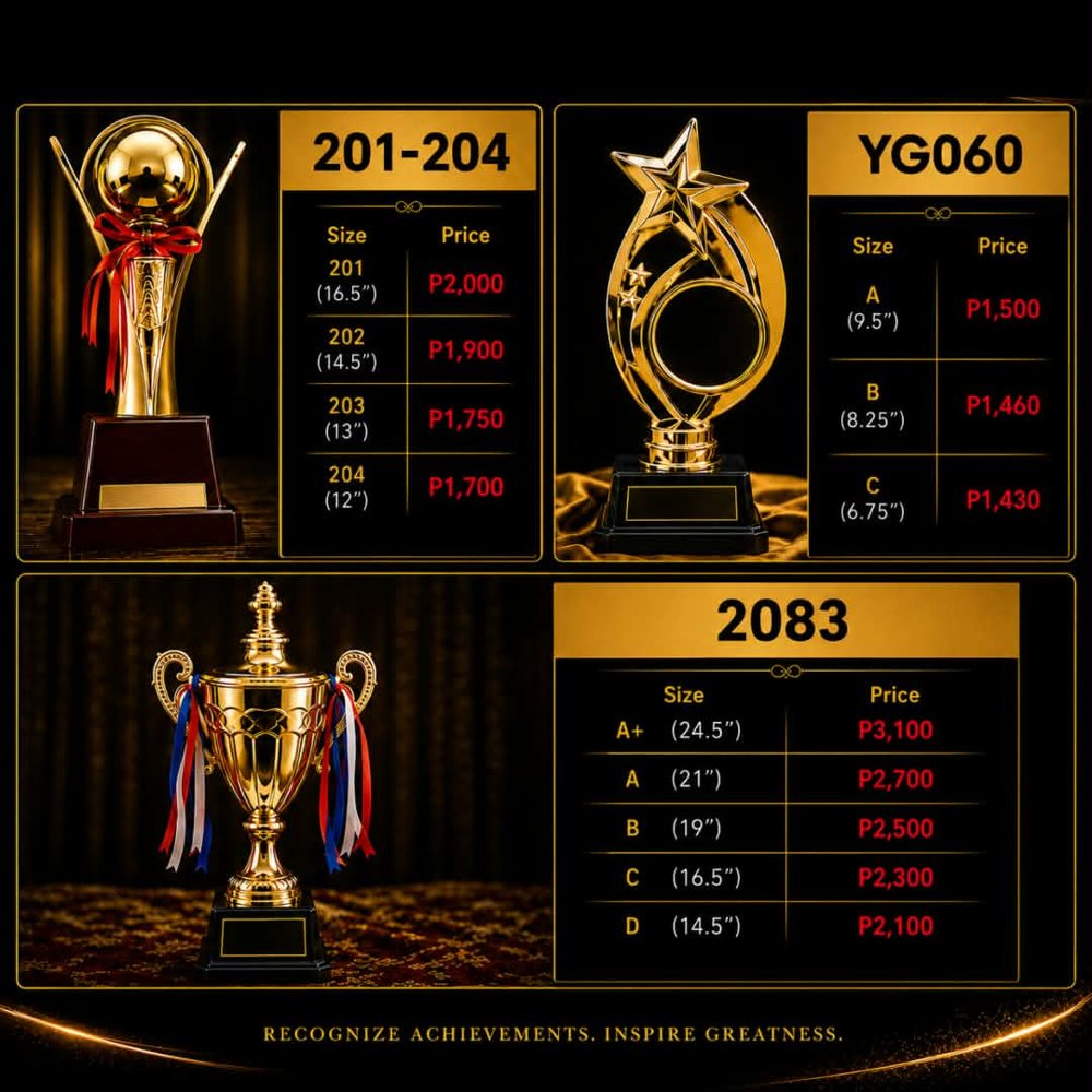 Classic trophy cups catalog part 2