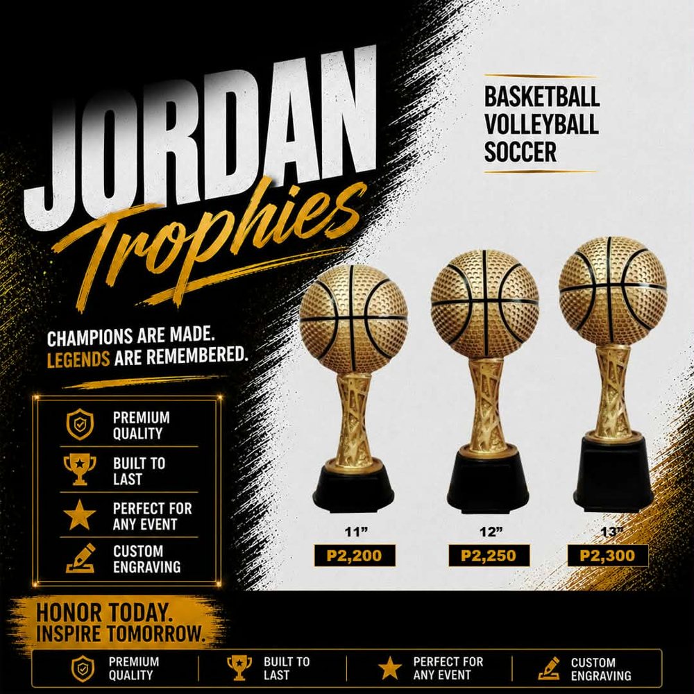 Basketball trophy catalog Jordan series